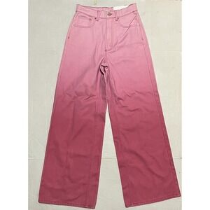 NWT BDG URBAN OUTFITTERS Pants SKATER BAGGY Pink HIGH WAISTED size 27 X 32